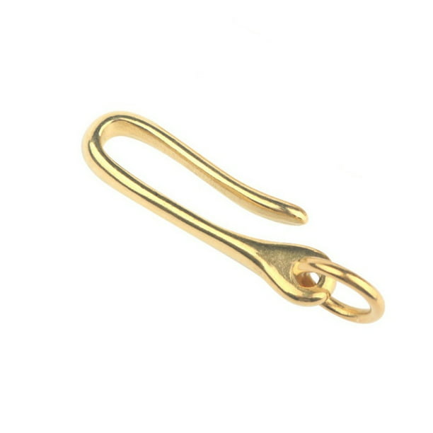 new Pure brass copper  u-shaped buckle Keyring Keychain DIY 2 in 1,free shipping 